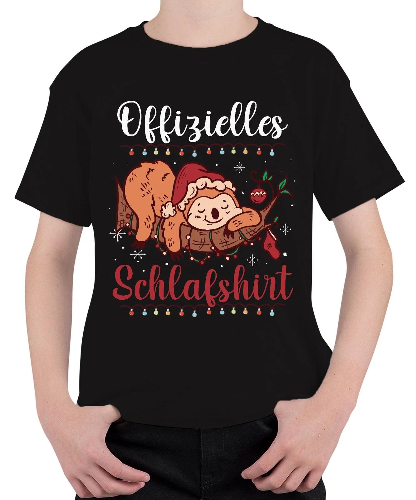 Offizielles Schlafshirt Faultier Weihnachten - Weihnachtsgeschenk Christmas Unis XL