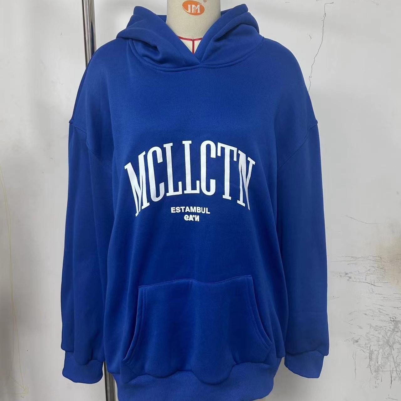 

BITCED Женский повседневный модный топ с буквенным принтом и длинными рукавами, женская толстовка с капюшоном XL