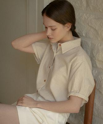 Tilaidai Ann Button Point Shirt_Beige
