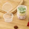 50pcs Disposable Seasoning Cups Clear Leak-proof Condiment Containers  with Lids for Sauce Yogurt Portable Travel Party Supplies