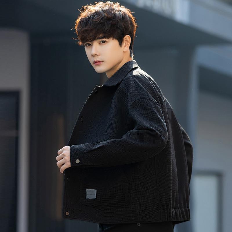 Jacket Jacket Men's High Texture Waffle Men's Clothing Handsome Tooling Casual Thin Top