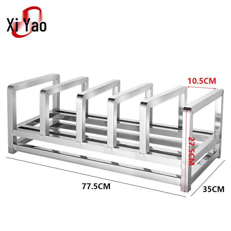Xi Yao Stainless Steel Cutting Board & Knife Holder Rack
