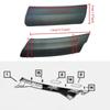 Wiper Scuttle Panel Trim Cover Fits For 12-19 Fiat 500 Abarth 1.4L Left-Hand Drive  Wiper Arm Cover Plate 1SE88KX7AA 1UW98KX7AA