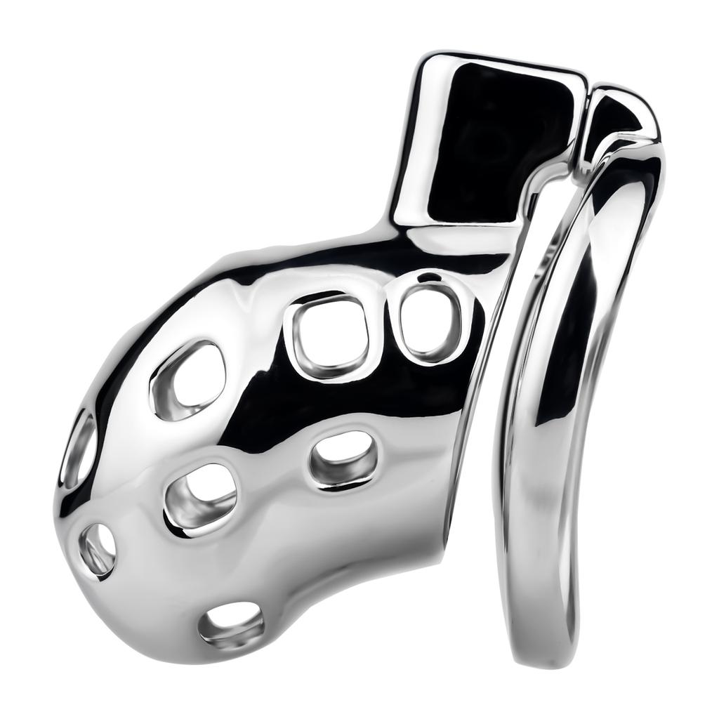 FRRK 304 Stainless Steel Chastity Cage with Catheter Penis Lock Cock Cage Fetish Sex Toys Metal Chastity Device for Men