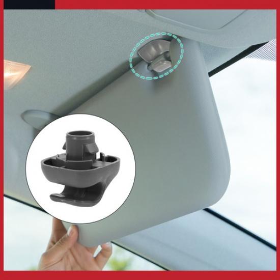 Pack of 2 For Honda Gray Car Sun Visor Hook Clip Bracket Retainer 88217S04003ZA