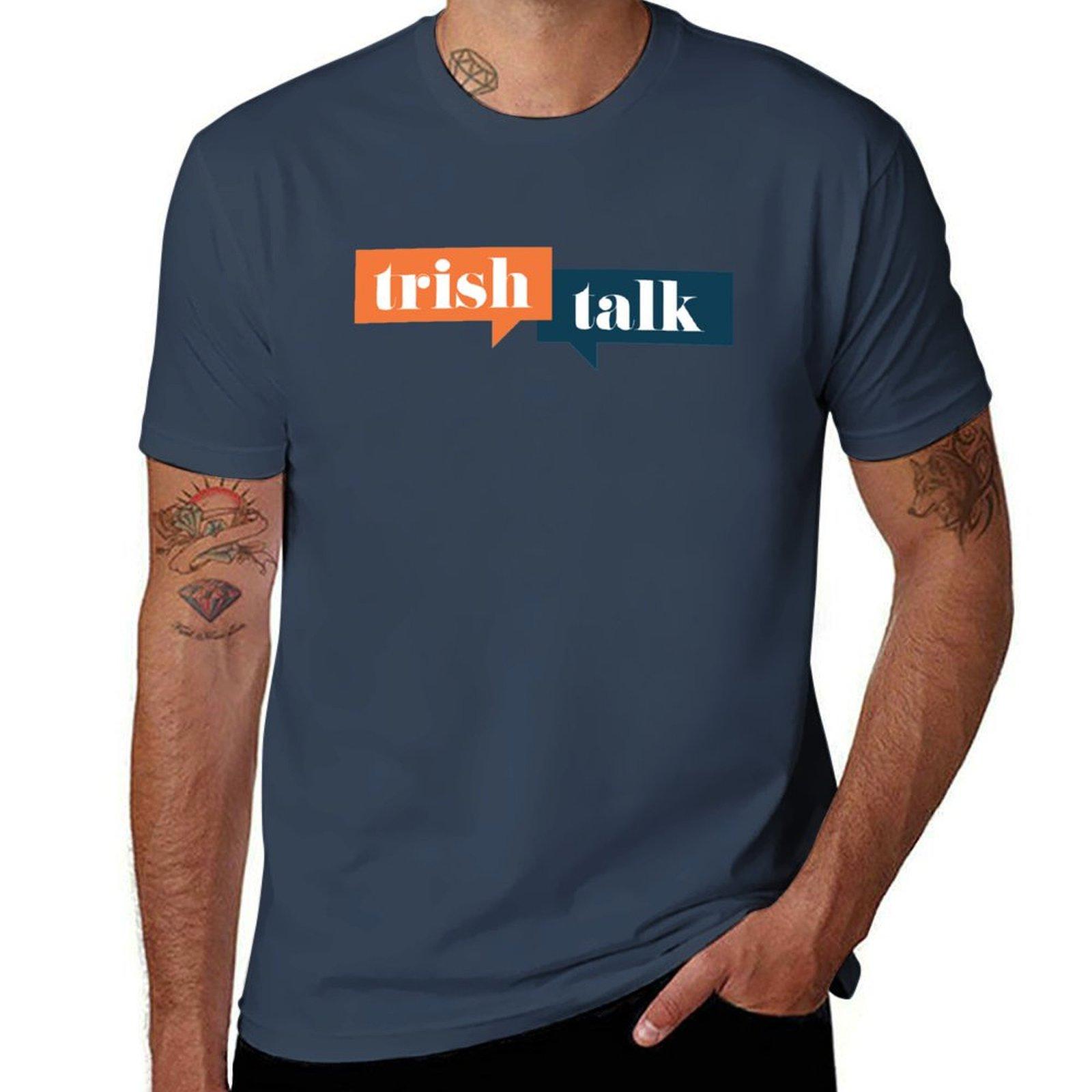 Trish Talk Tshirt Urban Style Casual Short Sleeve Top S
