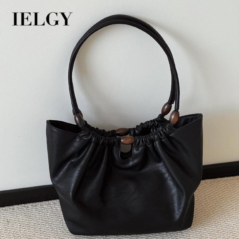 Ielgy New Chinese Vegetable Basket Tote Bag Large Capacity One-Shoulder Commuter Bag