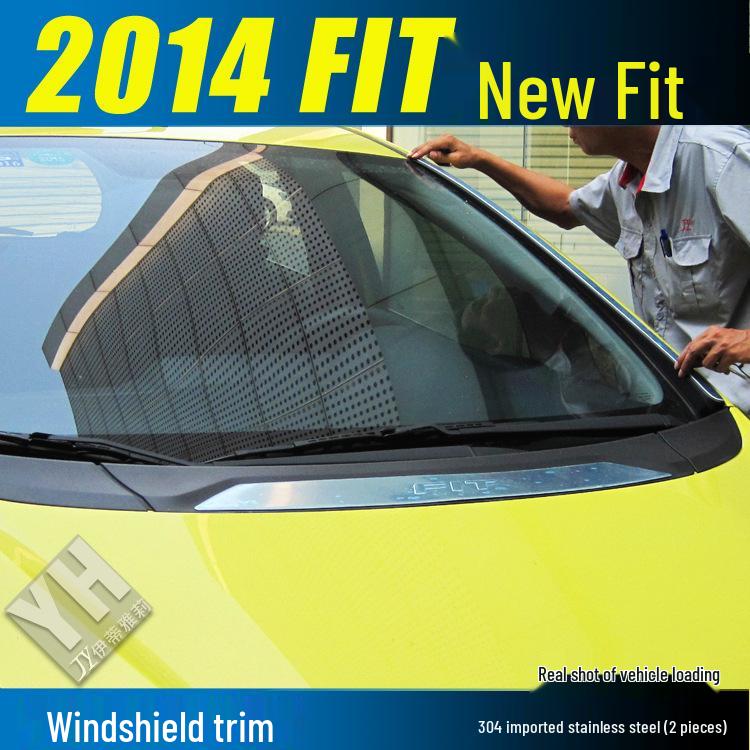 Fit Roof Trim & Windshield Decorative Strip for 2014 Model - Fits 14 Versions