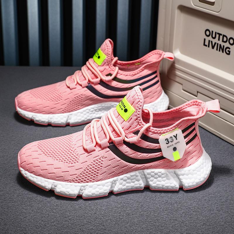 Cold sticky outdoor sports running shoes, multi-color optional breathable flying mesh shoes, light casual shoes