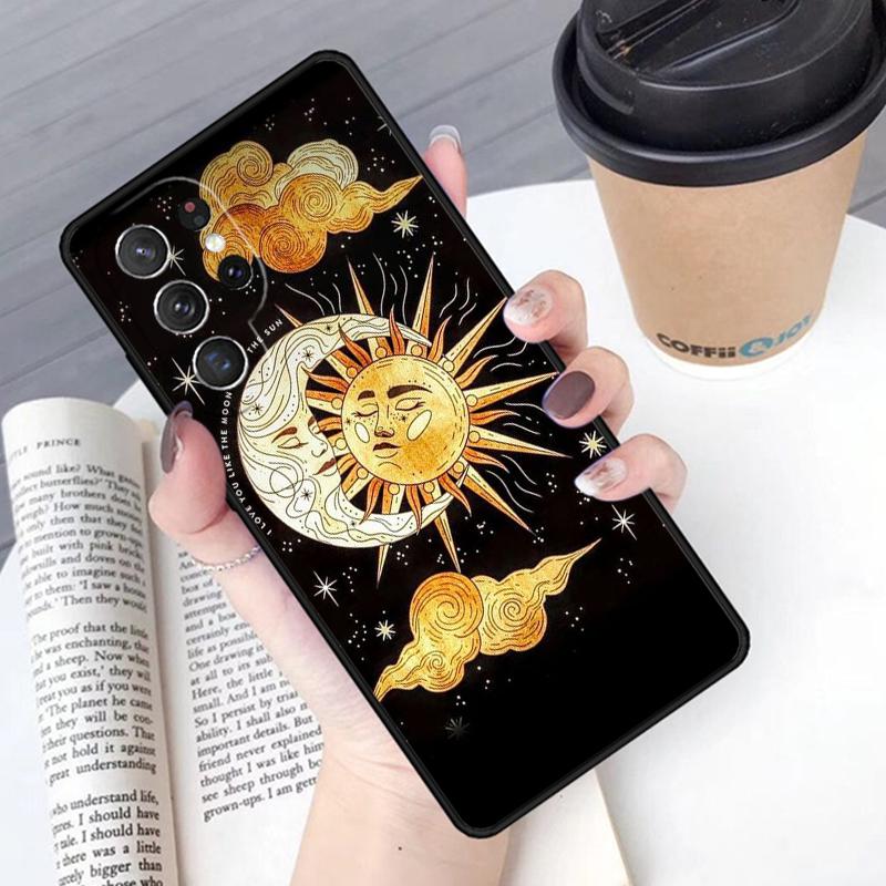 Sun Moon Face phone case Cover For Samsung Galaxy S24 S25 Ultra S21 S22 Ultra S10E Note 10 Plus Note 20 FE S23