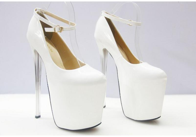 Women's Sky-High Platform Heels: 19-22cm, Sizes 34-46, Round Toe, Multiple Styles