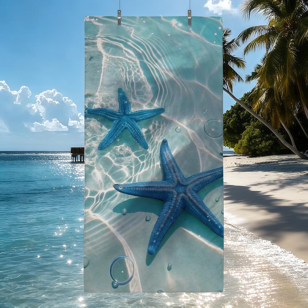 Fashion print starfish Towel Drying Bath Towel Applicable To Light Swimming Camping Yoga Beach Out