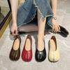 Japanese Style Tabi Ninja Shoes Women Cozy Leather Flats Split Hoof Toe Loafers Femme Mary Jeans Mocasines Ladies Ballerina Shoe