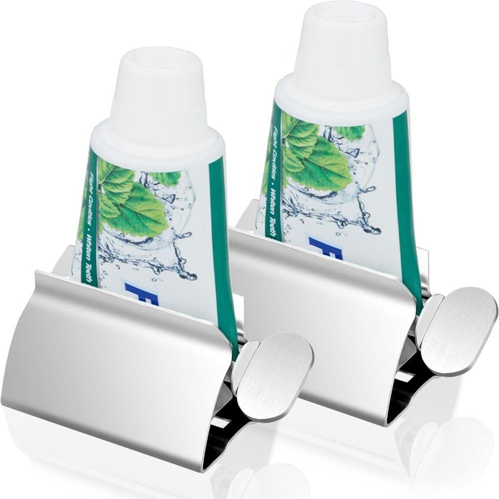 

Stainless Steel Toothpaste Tube Wringer Practical Seat Holder Stand Upgrade Toothpaste Rollers Kid Silver-Small