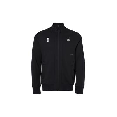 Wj Kn Serie Sportliches Logo Passform Trainingsjacke Herren Oberbekleidung Schwarz H39334