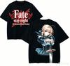 Fate Stay Night Anime Lover T-shirt Harajuku Cotton New Model High Street Retro Oversized Unisex Harajuku High Quality Classic