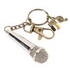Miniature Mic Model Lifelike Decoration Exquisite Musical Instrument Ornament for Desk Display Shelf