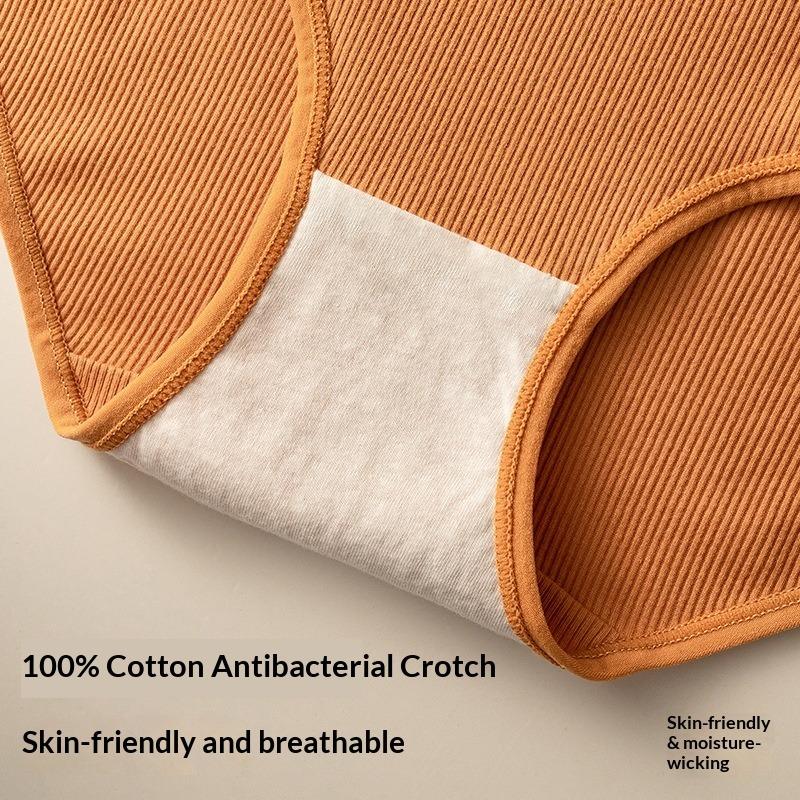 Ladies Autumn and Winter Cotton Full Cotton Crotch Non Mark Sports Waist Triangle Briefs