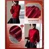 Demana Women's Merino Wool High-Neck Long Sleeve Sweater