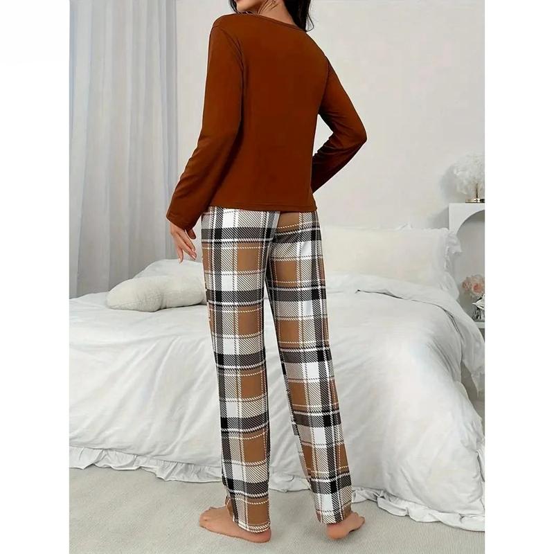 Bear Pajamas Set for Women Autumn Winter New Sleepwear for Woman Leisure Pullover Long Sleeves Elastic Milk Silk Nightwear