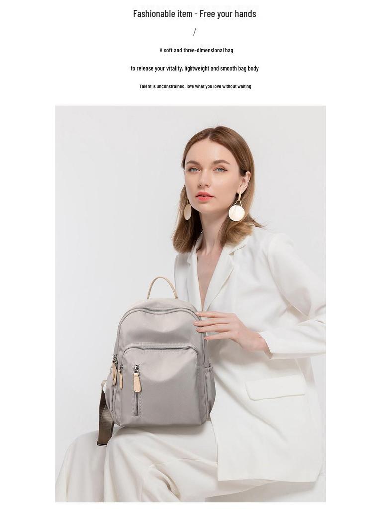 Rucsac pentru femei din pânză Oxford: Ghiozdan școlar la modă, versatil, cu capacitate mare, ușor și impermeabil