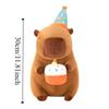 Cake Capybara Plush Doll Birthday Party Capybara Fluffty Doll Capybara Plush Toy  Home Decor