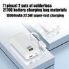 DIY Friendly 2Cell 21700 Battery Case High Strength Plastic Construction Powerbank Shell For Daily Commute Travel