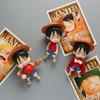 3Pcs Anime One Piece Figure Monkey D Luffy Three Expression Model Toy Gift Collection Aciton Figure PVC