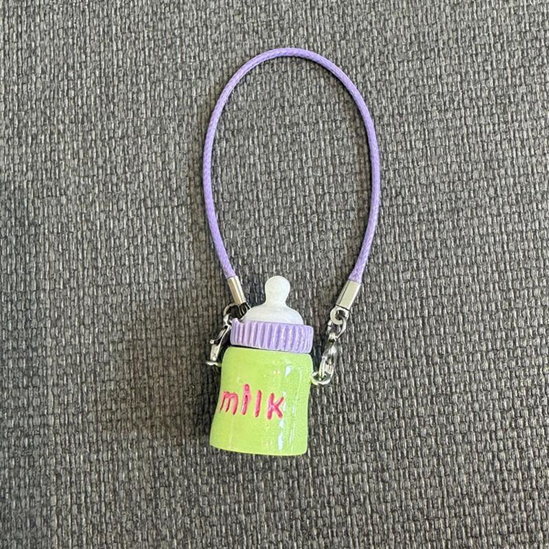 Creative  Miniature Water Cup Pendant Charms For Doll Neck Decoration Cute Mini Milk Bottle Model Plush Doll Accessories