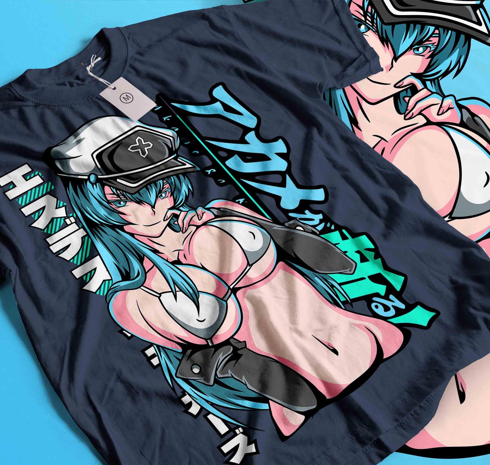Unisex Waifu Material Anime T-Shirt, Anime Woman Shirt M