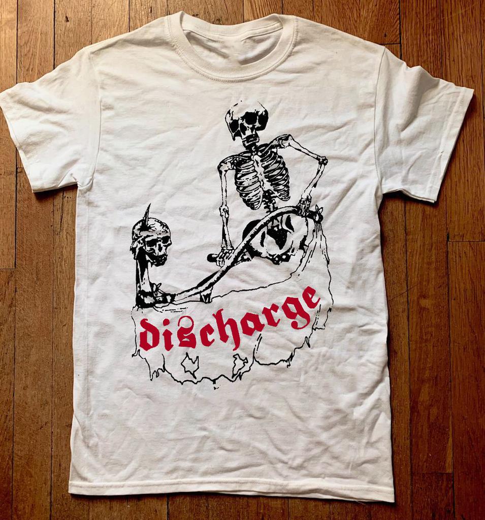 T-Shirt a Manica Corta Discharge Band 'Noise Not Music' Taglia Completa PR373