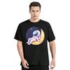 Astronaut Funny Print T-shirt Summer Fashion Casual T Shirt Loose New Men's Clothing Hip Hop Oversized Tshirt  O-neck Tops