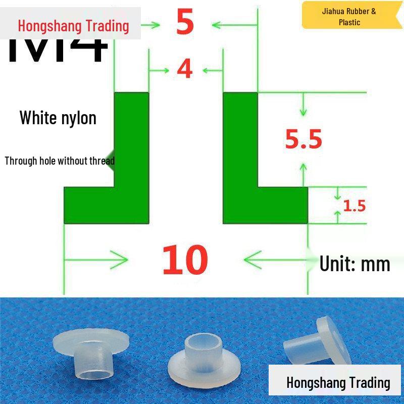 Step T-Shaped Nylon Insulating Bushing Washer, M3-M35 Thread Protection Spacer
