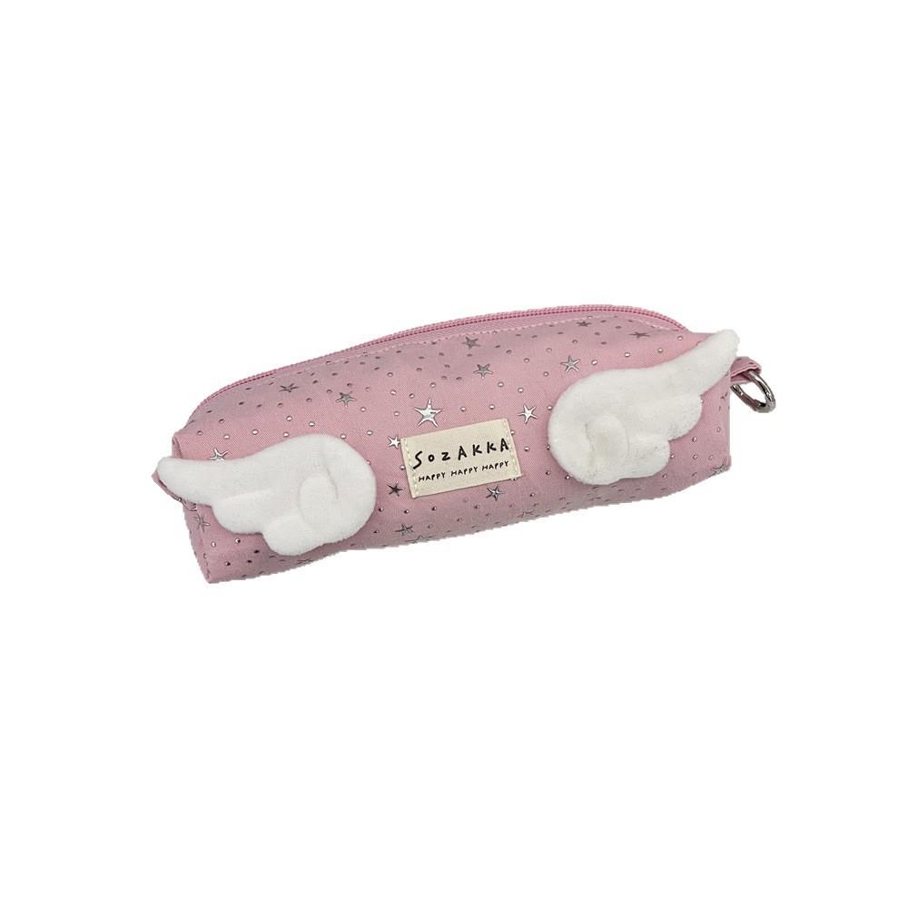 Angel Wings Star Pencil Case Large Capacity Storage Organizer For Students