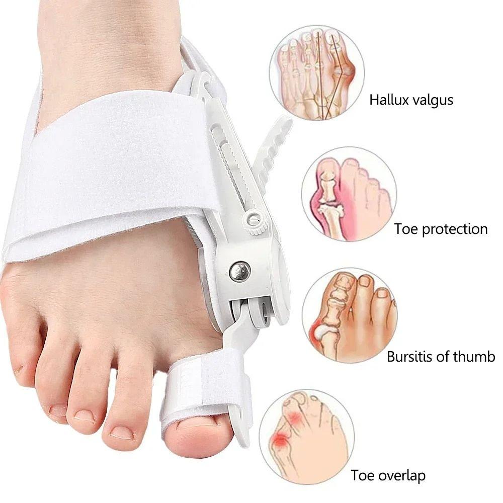 Adjustable Big Toe Straightener Toe Valgus Foot Correction Brace Bunion Corrector  Unisex