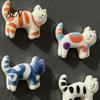 Decorative Fridge Magnets 5Pcs Cartoon Cat Refrigerator Magnet Set, Hand-painted Kitten for Kitchen Gadgets Locker Whiteboard, Decoration Accessories,
