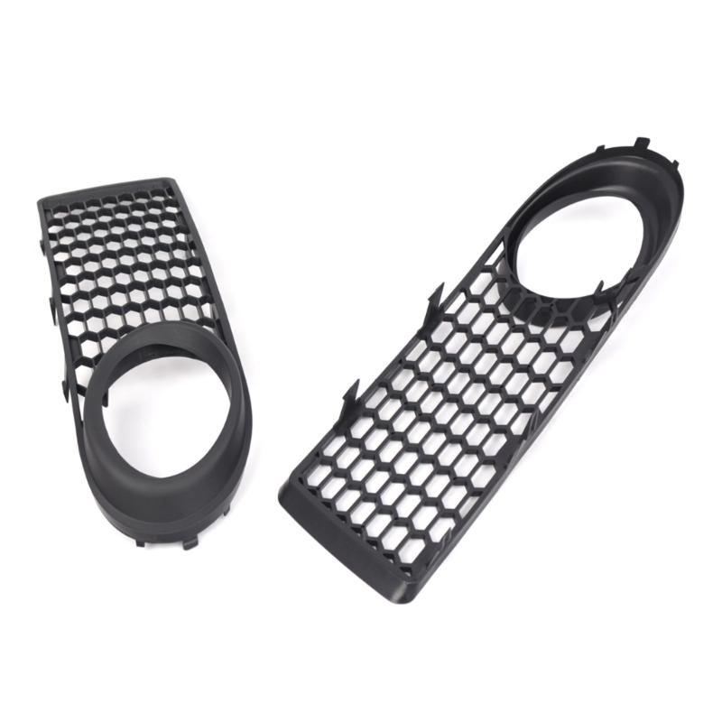 Car Exterior Left Right Front Bumper Grilles Foglight Lower Grilles Lamp Frame Cover for 1C0807683A 1C0807684A 2006-2010