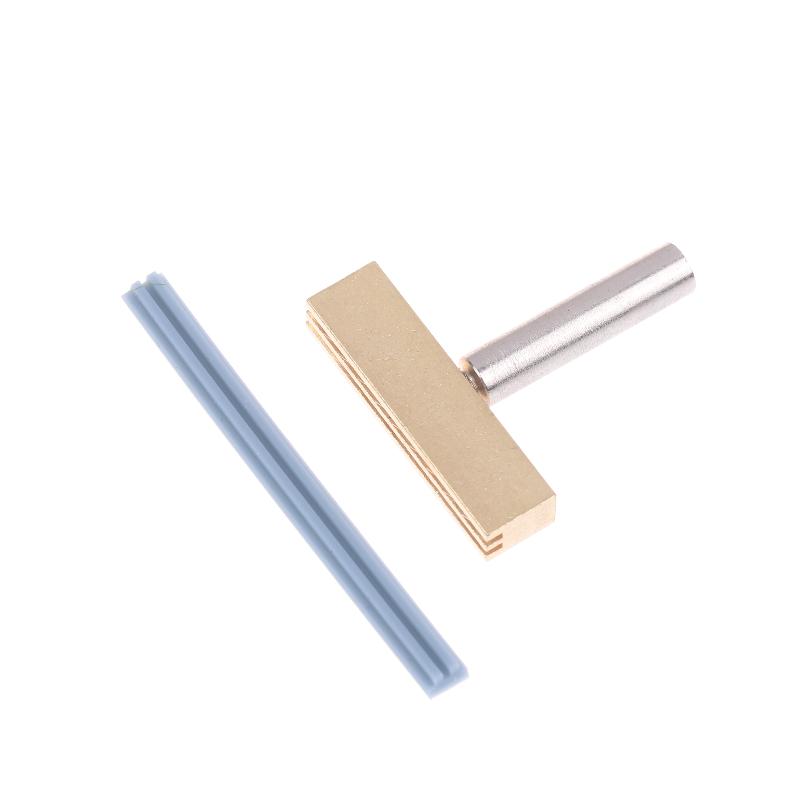 Special Hot Pressing Copper Head Zebra Crossing Hot Pressing Tool For Hot Soldering Iron In 936 Welding Station 34Mm Wide