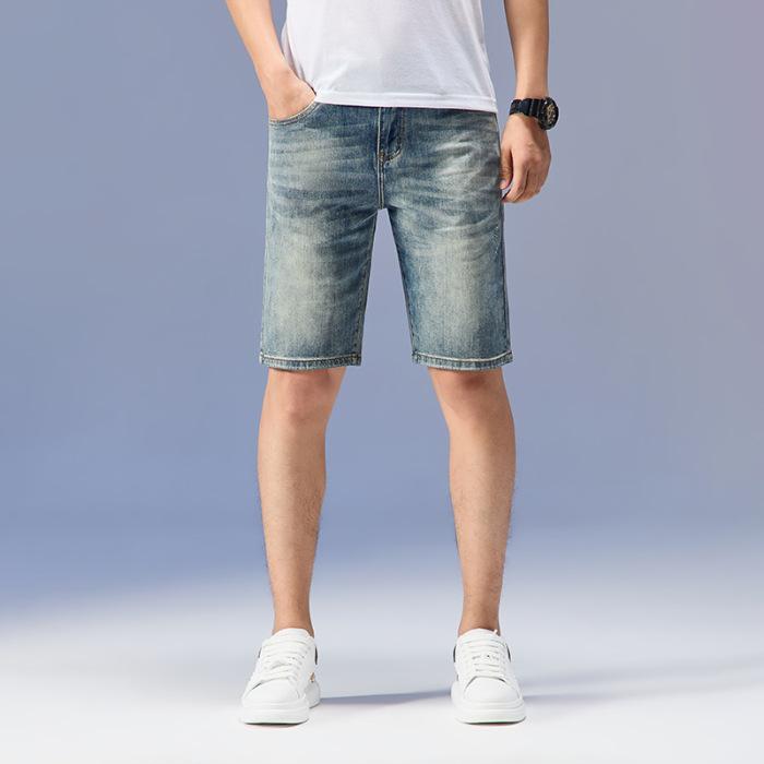 

Cropped Jeans Men s Fit Straight-leg Casual Mid-pants Men s Handsome Summer New Style 36