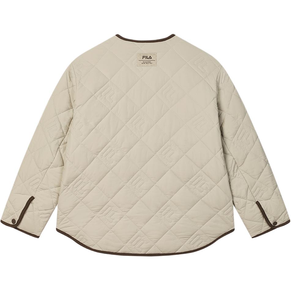 Fila Heritage Series Fashion Casual Warm Loose Cotton Jacket Women Jackets Initial-Yellow F11W518902F-LK