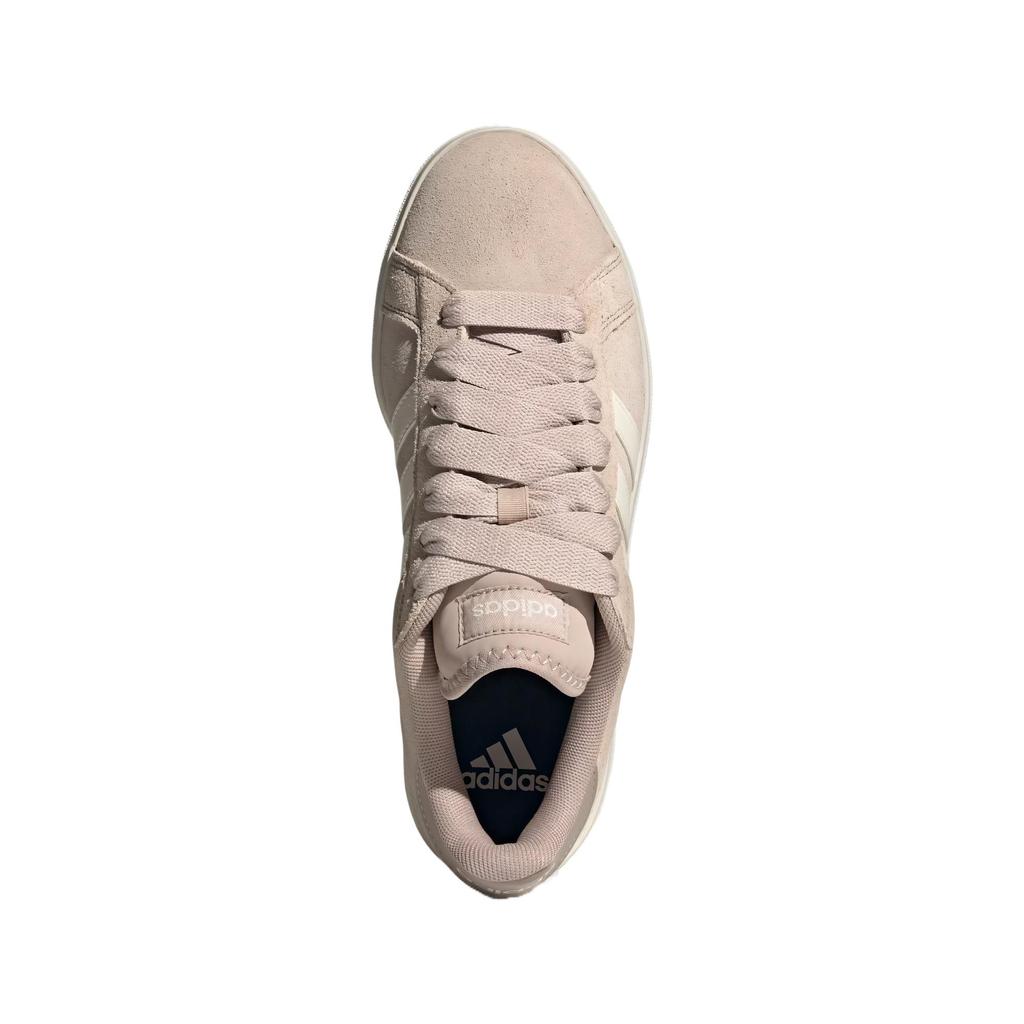 New Adidas Grand Court Base 00s Wear-Resistant Low-Top Skateboard Shoes Men's Brownish-white-gray JQ2721