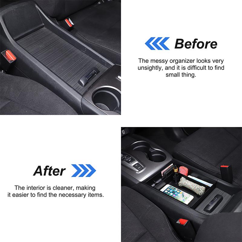 For Honda Pilot 2015-2026 ABS Car Center Armrest Box Storage Box Mobile Phone Tray Item Organizer Car Accessories
