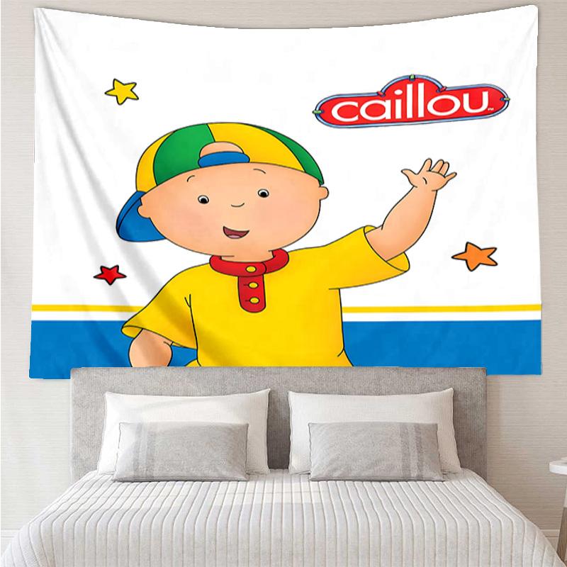 Caillou Tapestry for Bedroom Aesthetic Classroom Tapestries Wall Hanging for Living Room Dorm Office,Ideal Creative Gift