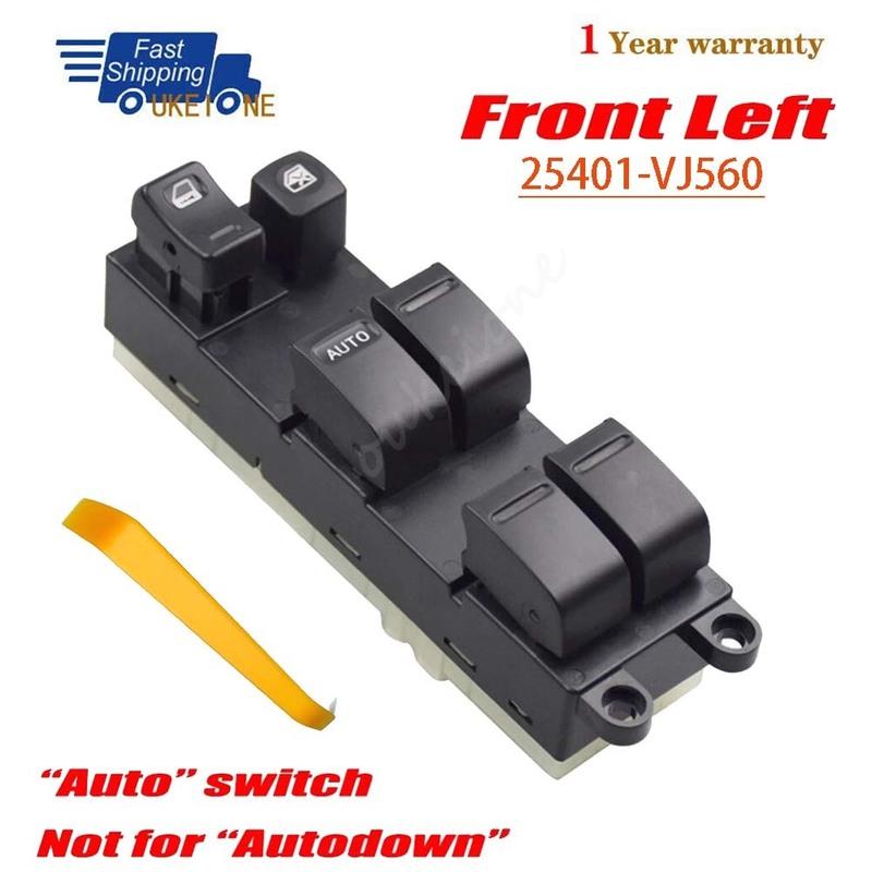 25401-VJ560 For Nissan Schalter Maxima X-TRAIL 2001-2013 Front LHD Master Driver Side Electric Power Lifter Window Switch Button
