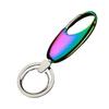 Rockyu Keychain, Men's, Women's, Car Keyring, Gunmetallic, Silver, Zinc Alloy, Simple, Stylish, Gift, Present, Rainbow