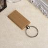 ABWR-80 Pcs Blank Wooden Keychain Rectangular Engraving Key DIY Wood Keychains Key Tags Can Engrave DIY Gifts