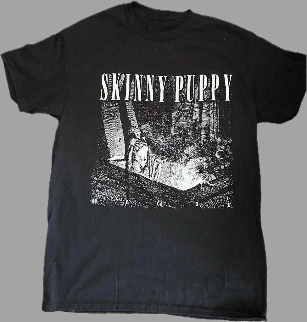 Vintage Skinny Puppy Band DIG IT Cotton Black Shirt S to 5XL SN434