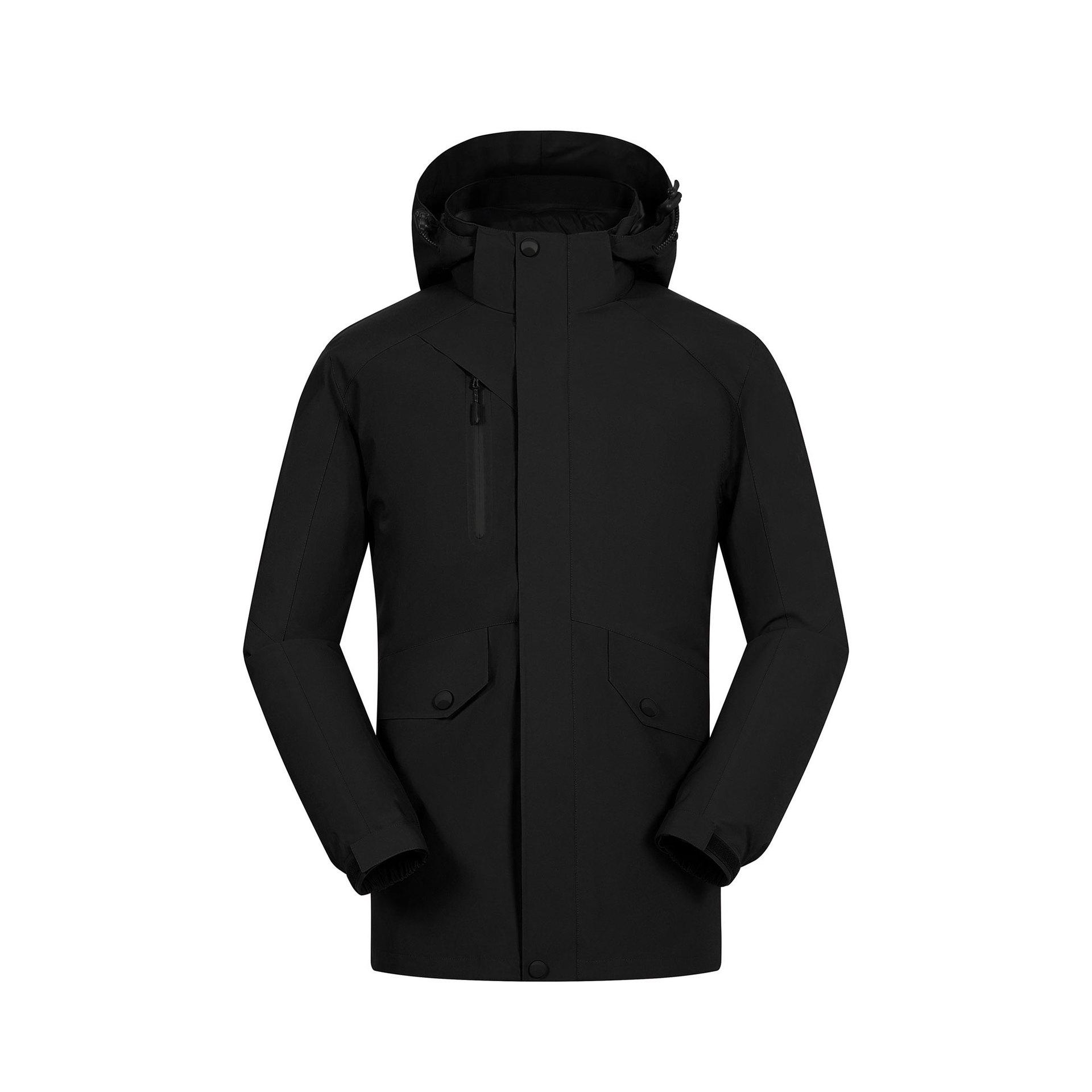 Premium Waterproof Winter Down Jacket - Custom 3-in-1 Outdoor Sports Coat XXL