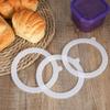 6 PCS Silicone Replacement Gaskets Jar Gasket Seal Leakproof Sealing Ring Rubber Gasket for 3.5 Inch Mouth Jars White The Product Has an Error of