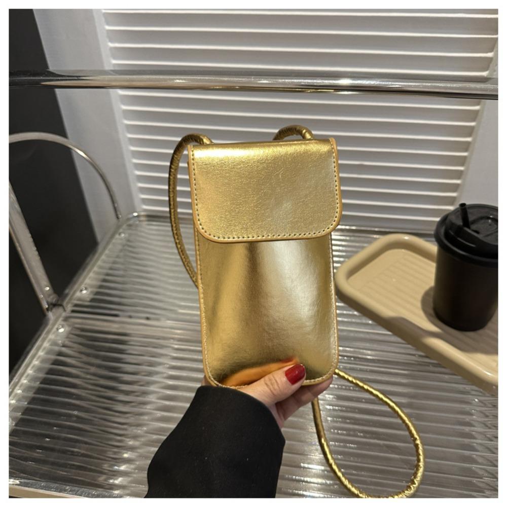 Casual Women Bags Pu Wallets Solid Color Cell Phone Purse Lady Crossbody Shoulder Bag Handbag Female Money Bags Messenger Bag